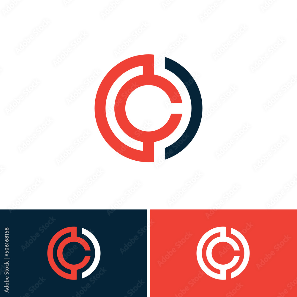 C or CC Letter Logo Vector. Modern and Minimal layered letter C logo. simple initial C monogram logo C or CC Letter Logo Vector. Modern and Minimal layered letter C logo. simple initial C monogram logo