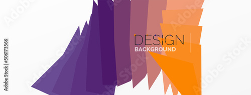 Background colorful shapes template. Wallpaper for concept of AI technology, blockchain, communication, 5G, science, business and technology
