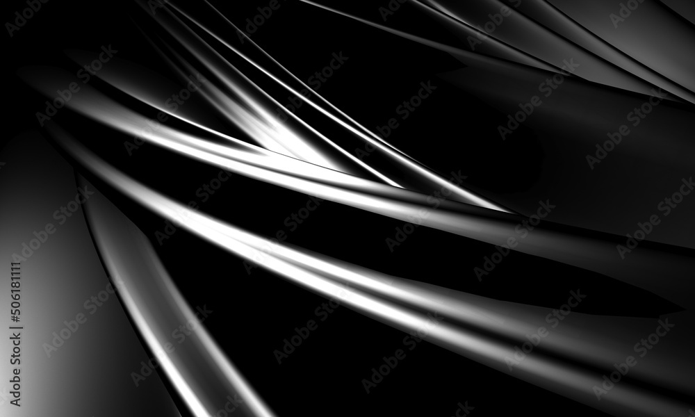 Obraz premium Dark elegance stripes waves pattern background