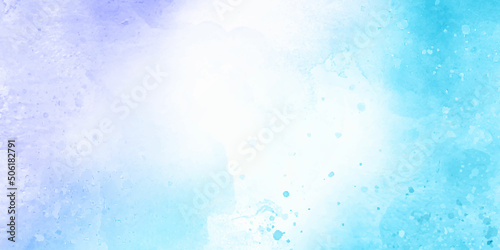 Abstract blue watercolor colorful painting background. Colorful gradient ink colors wet effect hand drawn canvas background. Abstract colorful painting for texture background. Splash acrylic colorful