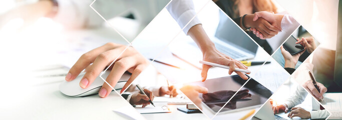 Business background. Business structure analysis and data exchange, recruiting human resources, teamwork, strategy, technology and competition.