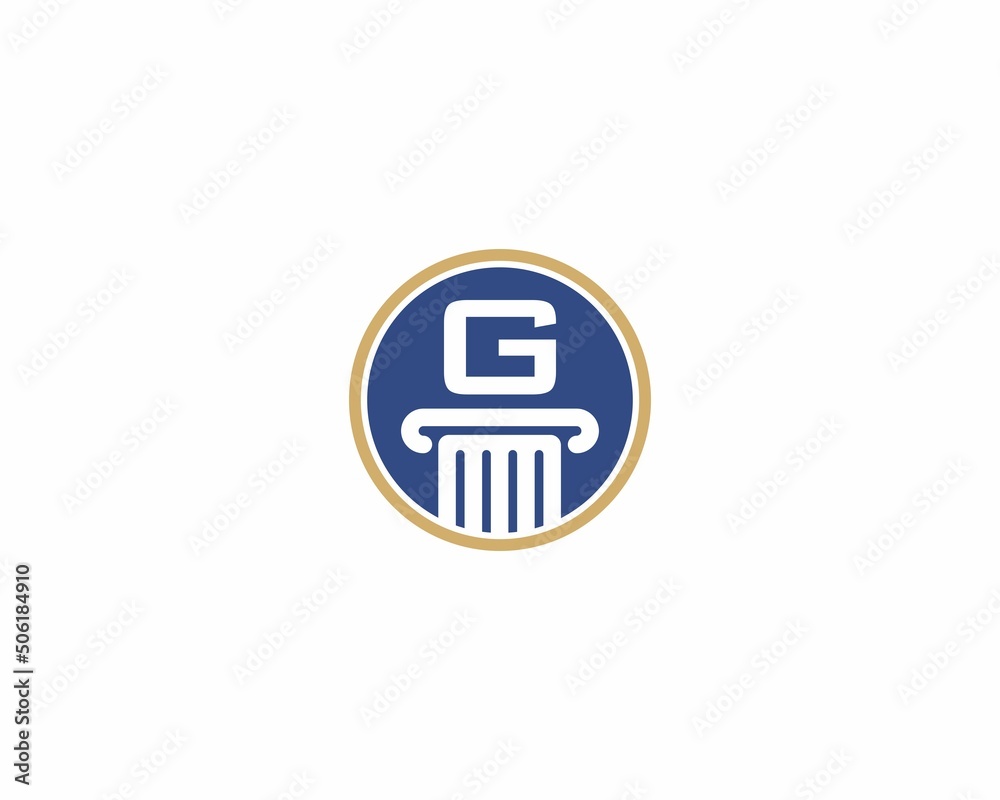 Letter G, Law Logo Vector 001