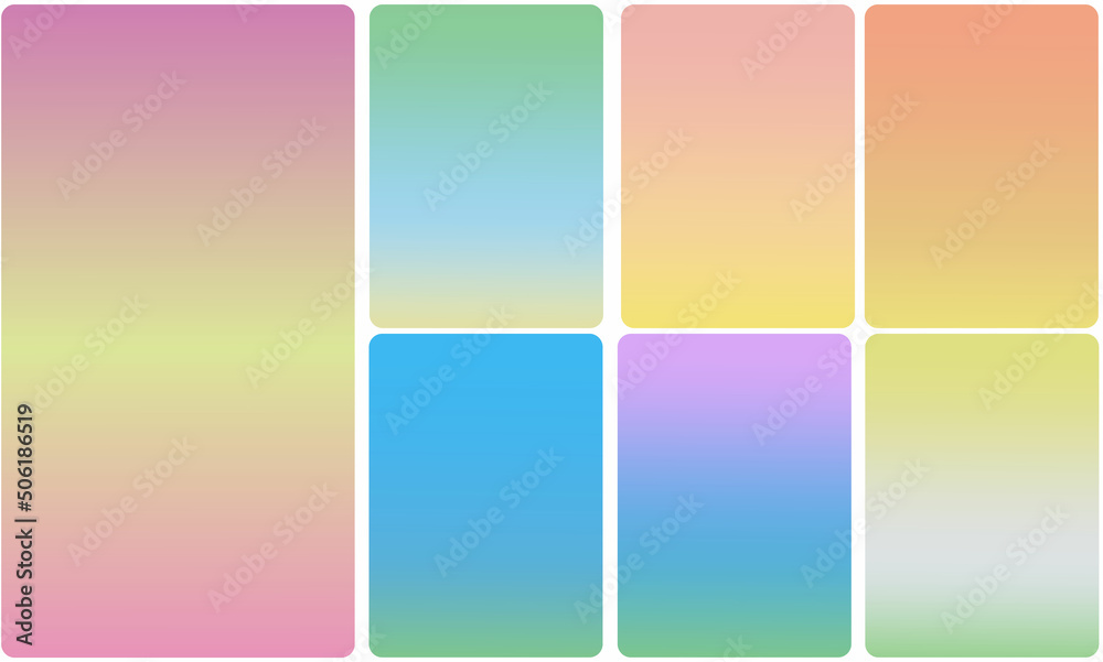 soft color rgb palette template package, for graphic design purposes, eps 10 format