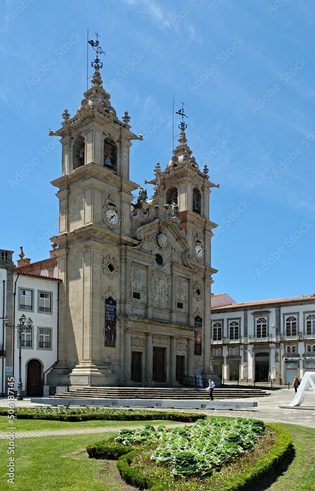 Holy cross church in Braga, Norte - Portugal 