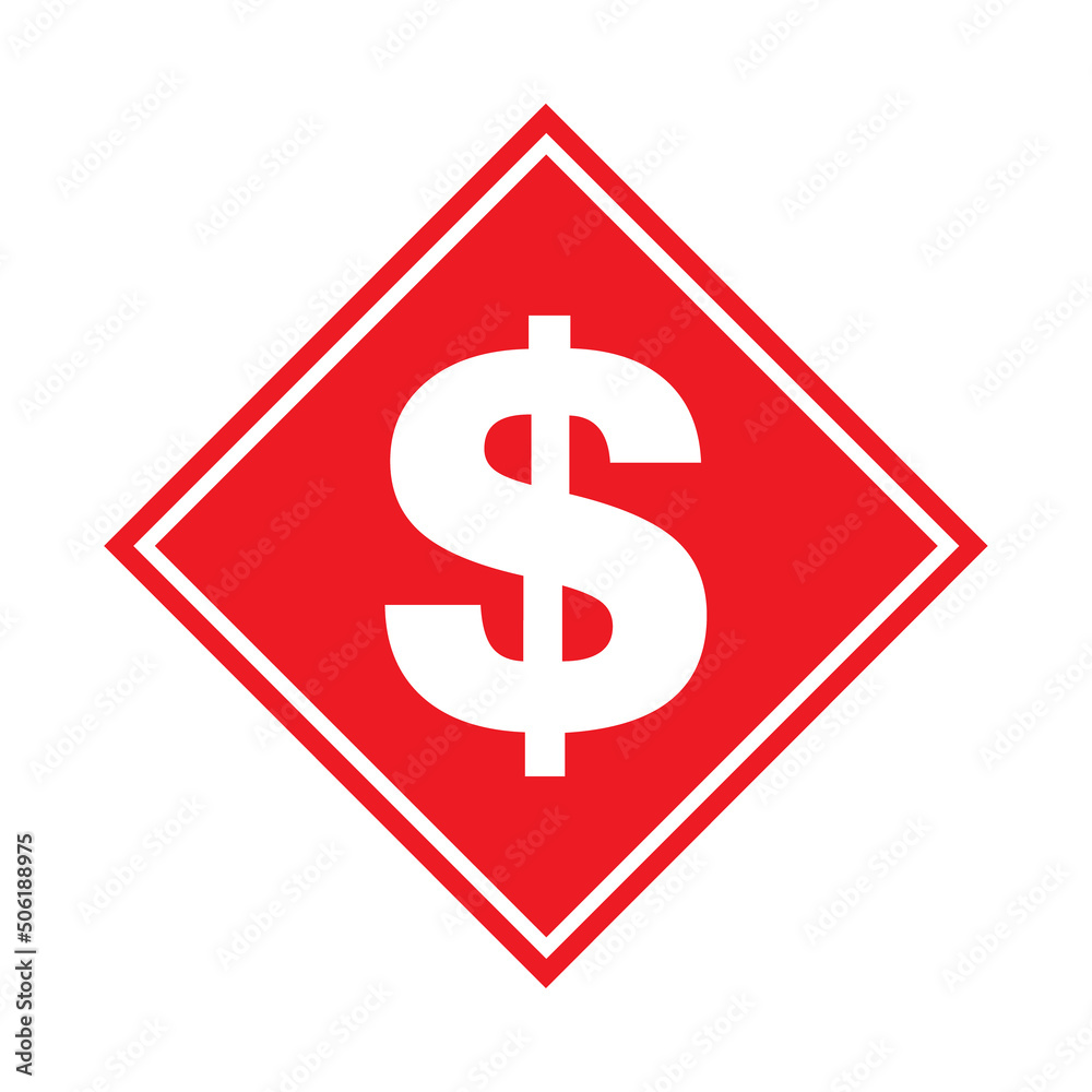Dollar money symbol, business cash icon, save currency bank sign, vector illustration isolated background Dollar money symbol, business cash icon, save currency bank sign, vector illustration isolated background