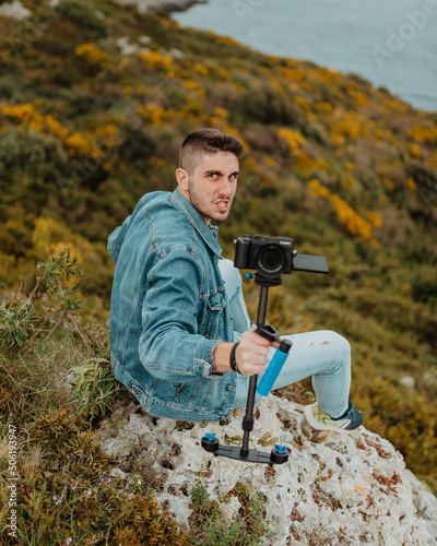 Obraz na płótnie videomaker con grinta
