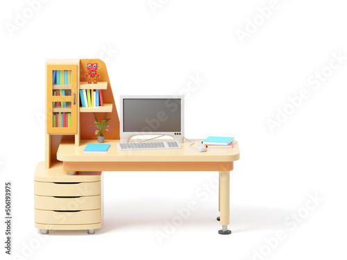 modern workspace with computer