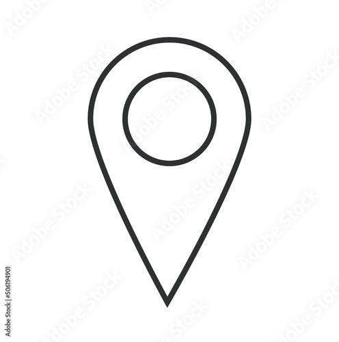location pin for map vector design isolated on white