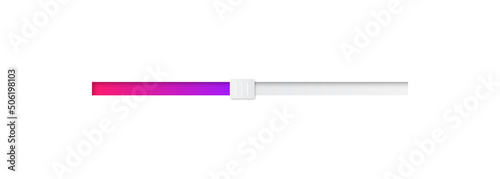 Colored scroll bar for user interface. Scrollbar template design for website.