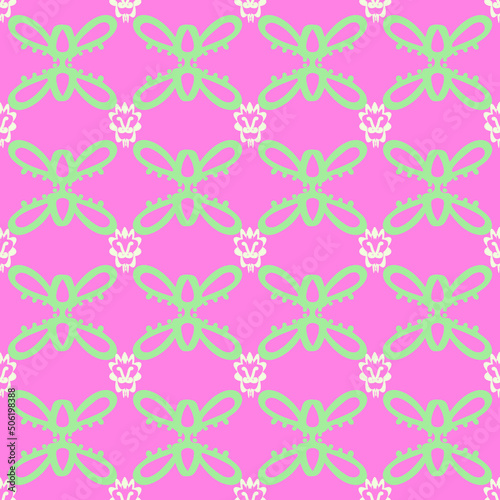 hand drawn geometry shape symbol on pink background 