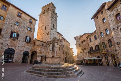san gimignano is the most famous medieval town in tuscany, Italy photo