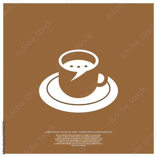 Cup of coffee symbol for your brand logo cafe