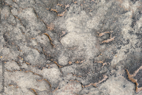 beautiful patterned stone floor was eroded by water and wind.