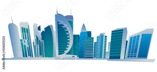 Doha Qatar skyline