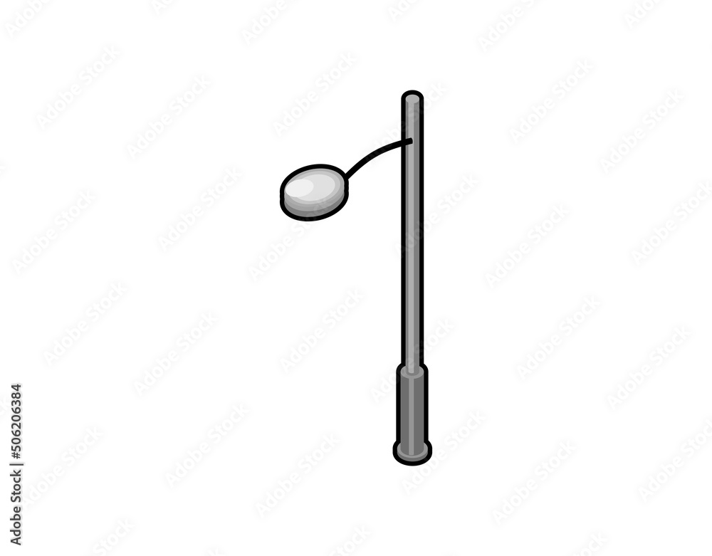 Street light isometric design icon. Vector web illustration. 3d colorful concept Street light isometric design icon. Vector web illustration. 3d colorful concept
