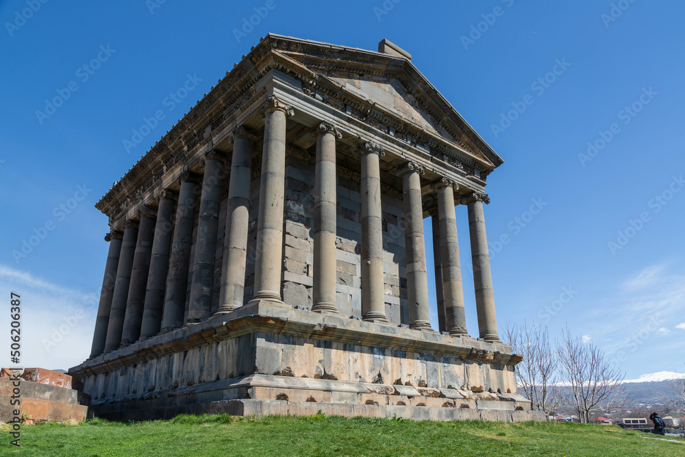 Temple of Garni - a pagan temple in Armenia was built in the first century ad by the Armenian king Trdat. Garni, Armenia