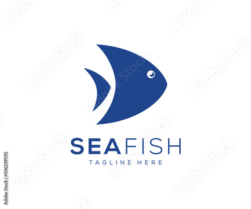 Fish Logo Design. Fishing Logo Design. Sea Fish Logo Design Template.
