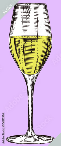 black and white engrave isolated drink vector illustration