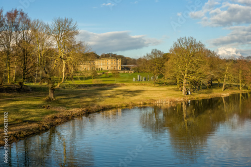 Yorkshire Sculpture Park in afternoon winter sunshine