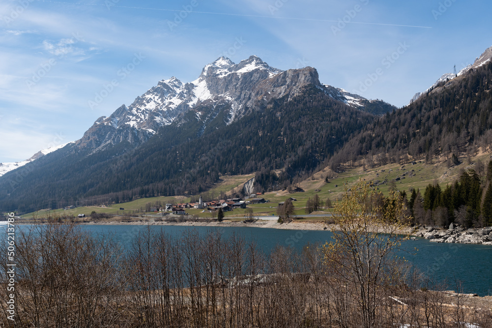 Lake Sufers in Grison in Switzerland
