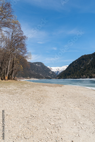 Lake Sufers in Grison in Switzerland