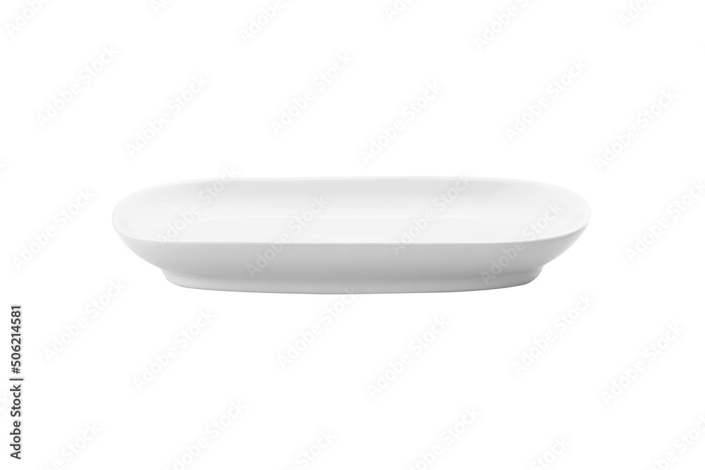 Empty ceramic ellipse plate Empty ceramic ellipse plate