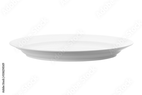 Empty ceramic ellipse plate Fototapet