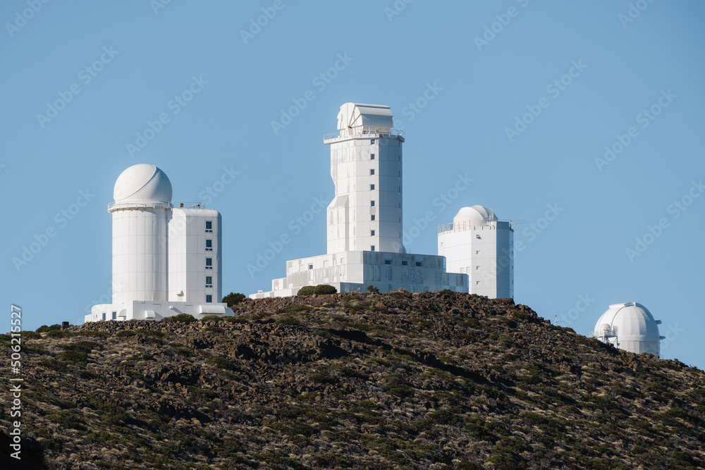 Telescopes at the astronomical observatory in Las Canadas del Teide Telescopes at the astronomical observatory in Las Canadas del Teide