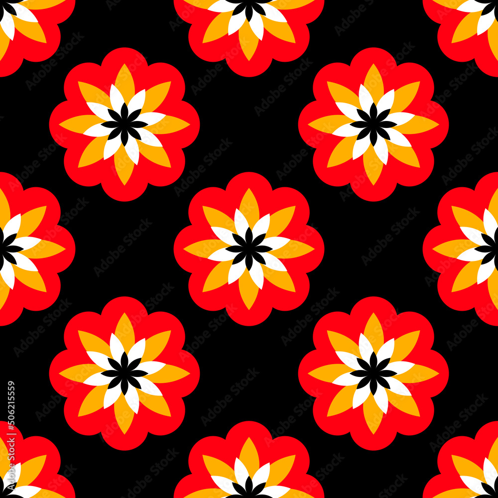 Obraz premium very beautiful seamless pattern design for decorating,wallpaper,wrapping paper,fabric,backdrop and etc.