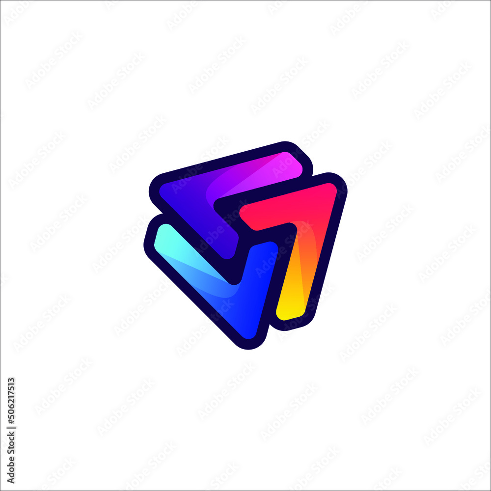 Crypto digital token logo vector design Crypto digital token logo vector design