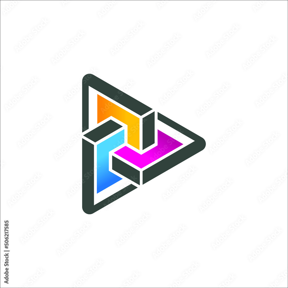 Crypto digital token logo vector design