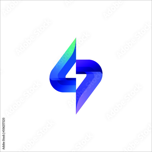 Crypto digital token logo vector design