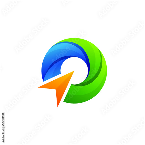 Crypto digital token logo vector design