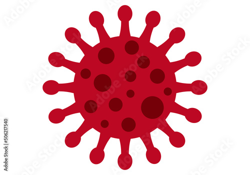 Fondo de virus rojos de vieruela del mono en pandemia.