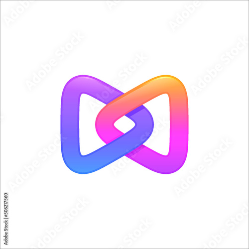 Crypto digital token logo vector design
