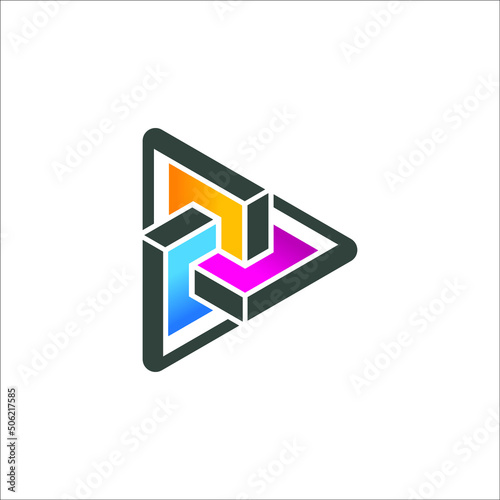 Crypto digital token logo vector design