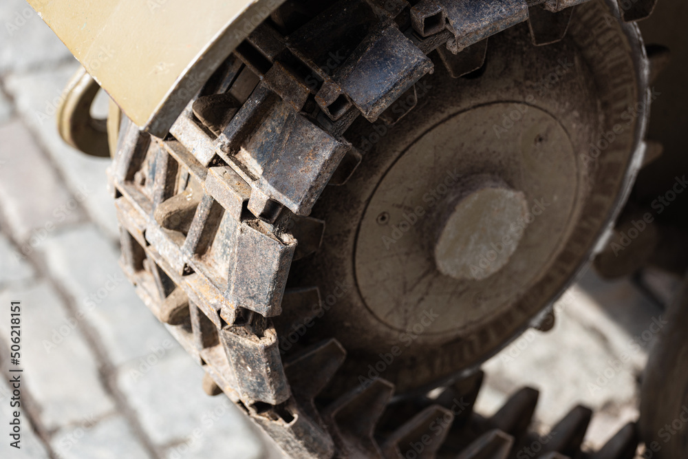 tank tracks close-up. military equipment tank tracks close-up. military equipment