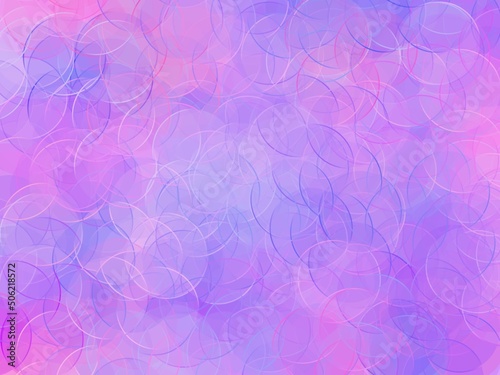 Colorful Abstarct Design - Lilac, Lavander, Pink and Purple Colored Bubbles Chaotically Placed on a Canvas. Kind and Pleasant Atmosphere - Great Joyfull Background