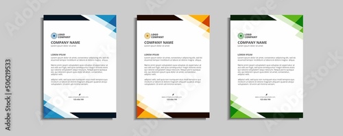 modern corporate letterhead template design