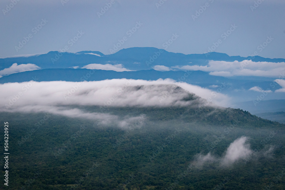 fog over the mountains , fog over the mountains ,view point Phu Ruea Loei Thailand