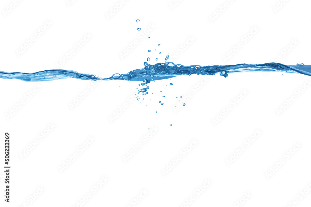 Water with splash and bubbles Water with splash and bubbles