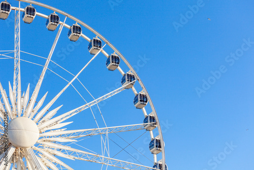 Ambersky Ferris Wheel In The Gdansk. Entertainment