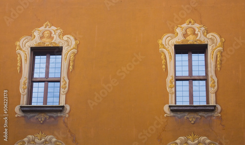 Courtyard of Pontifical College Gallio in Como photo