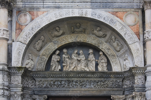 Fragment of Cathedral of Como (Duomo), Italy