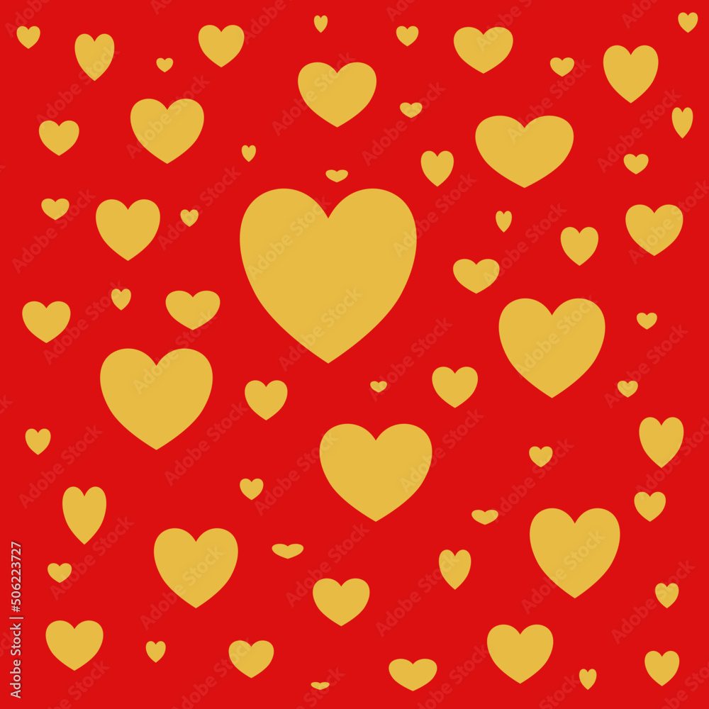 seamless pattern with hearts