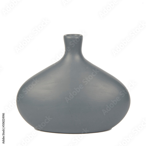 ceramic vase luxury living room decoration object isolated