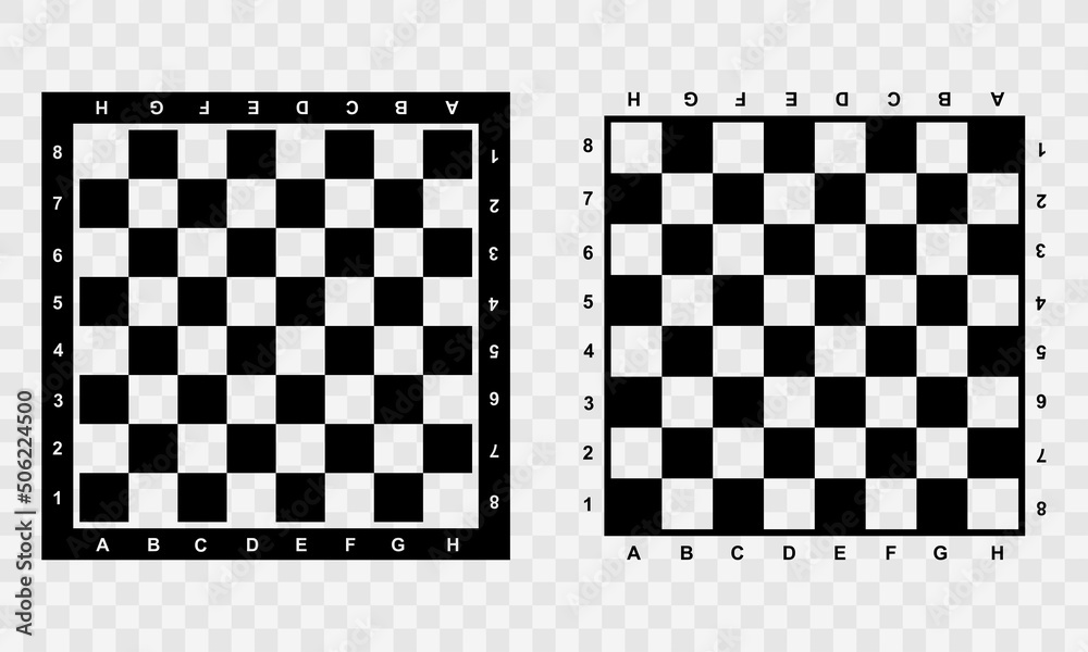 Chess board icon on transparent background Vector Image