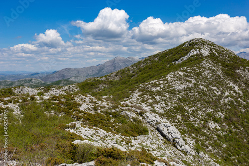 Mountain landscape on the Adriatic coast
