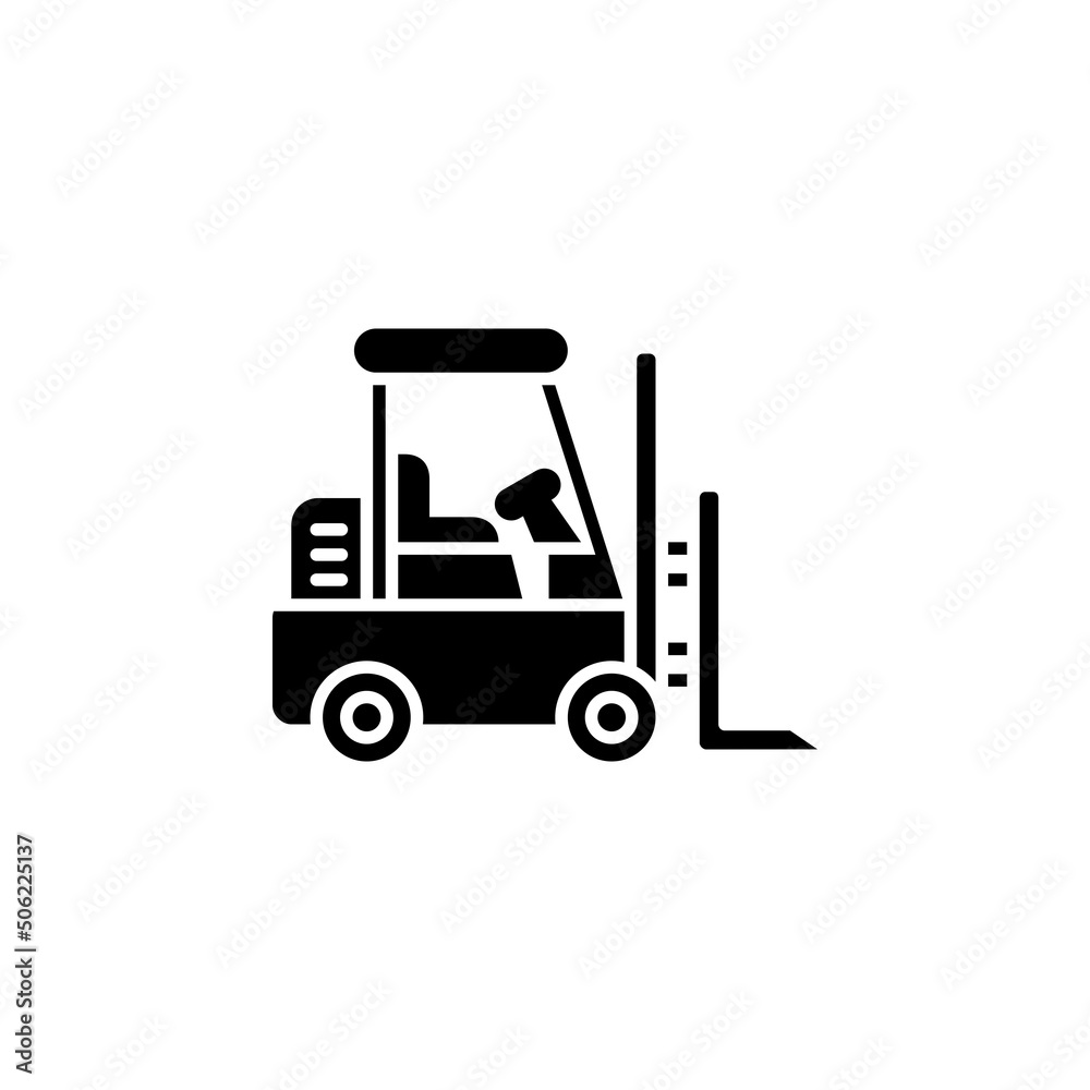 forklift vector icon. transportation and vehicle icon solid style. perfect use for icon, logo, illustration, website, and more. icon design solid style forklift vector icon. transportation and vehicle icon solid style. perfect use for icon, logo, illustration, website, and more. icon design solid style