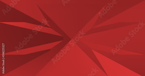Abstract Red Pyramid Triangle Shape Background 3d Vector Illustration
